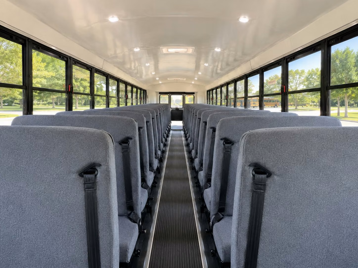 school bus inside
