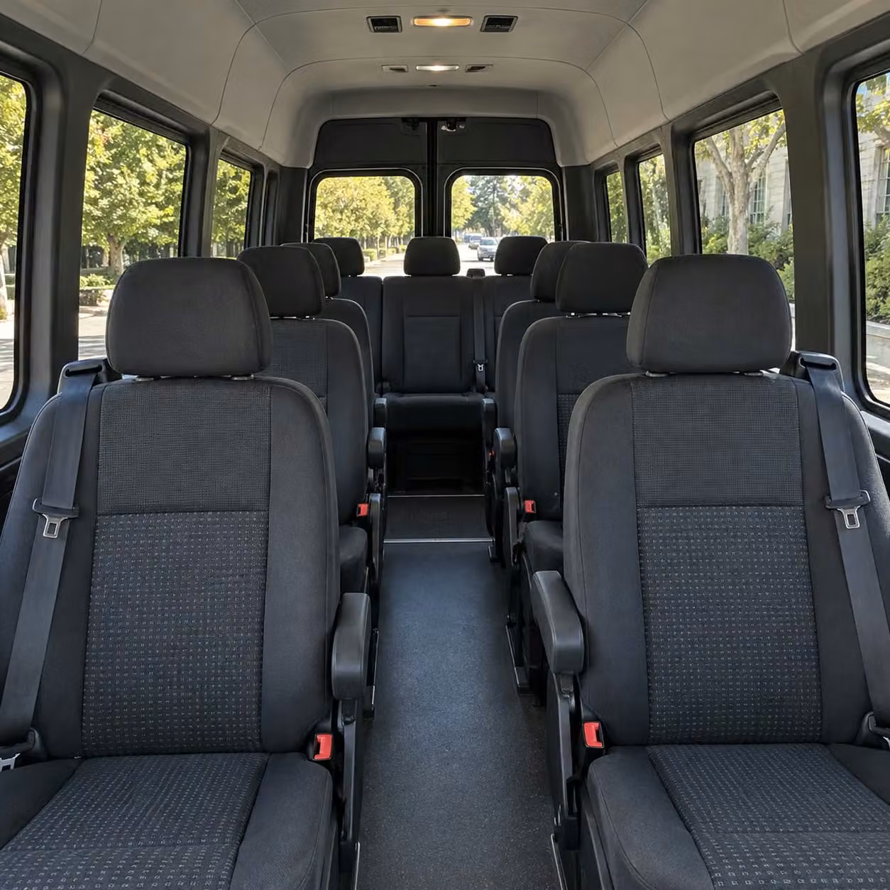 sprinter van with driver interior